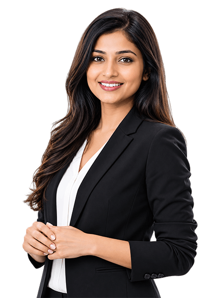 Indian woman providing online ITR filing assistance